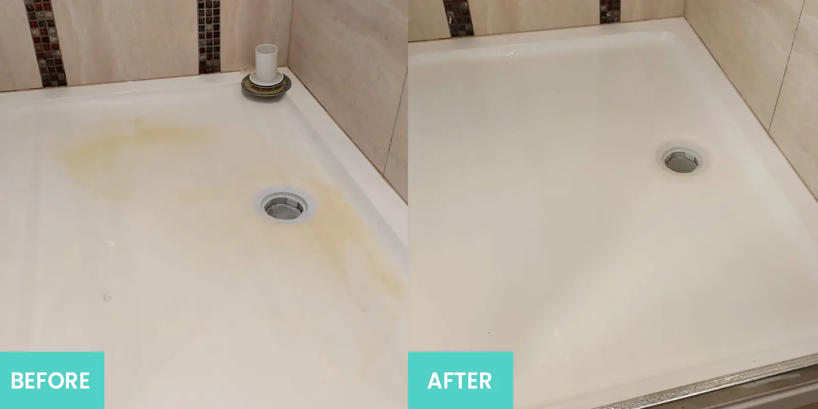 Fixation Surface Repair Specialists Shower Tray Repairs Before and After